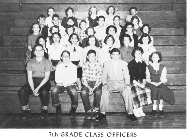 7th Grade Homeroom Officers (1954-55)