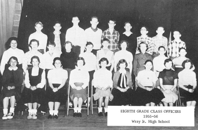 8th Grade Homeroom Officers 1955-56